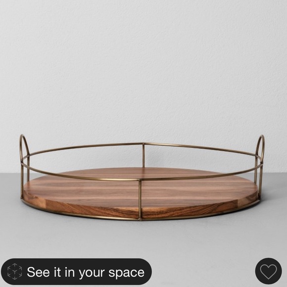 *SOLD*Hearth & Hand Round Tray - Picture 1 of 4